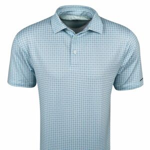 Snake Eyes Geo Print Polo Seafoam Sz M NWT
